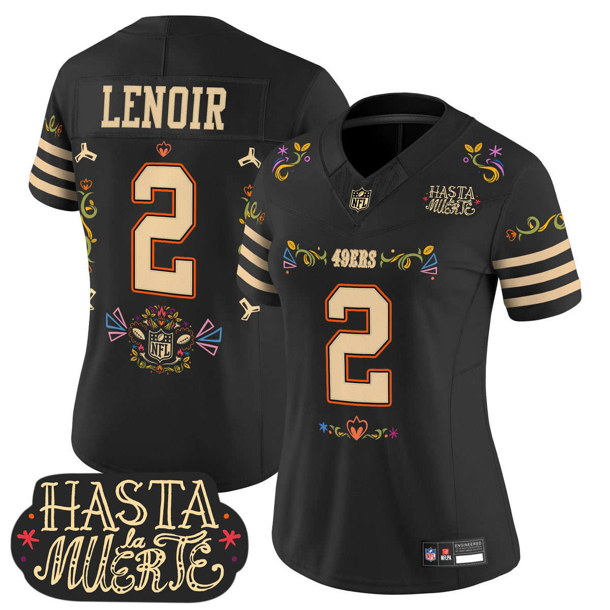 San Francisco 49ers Mexico 'Hasta la Muerte Edition' Vapor Limited Jersey - All Printed