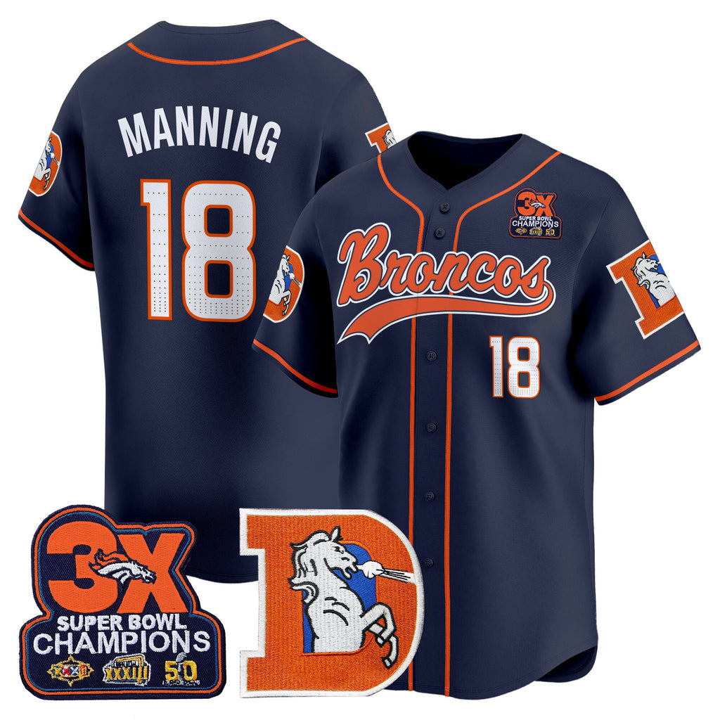 Men's Denver Broncos Throwback Vapor Baseball Jersey - All Stitched