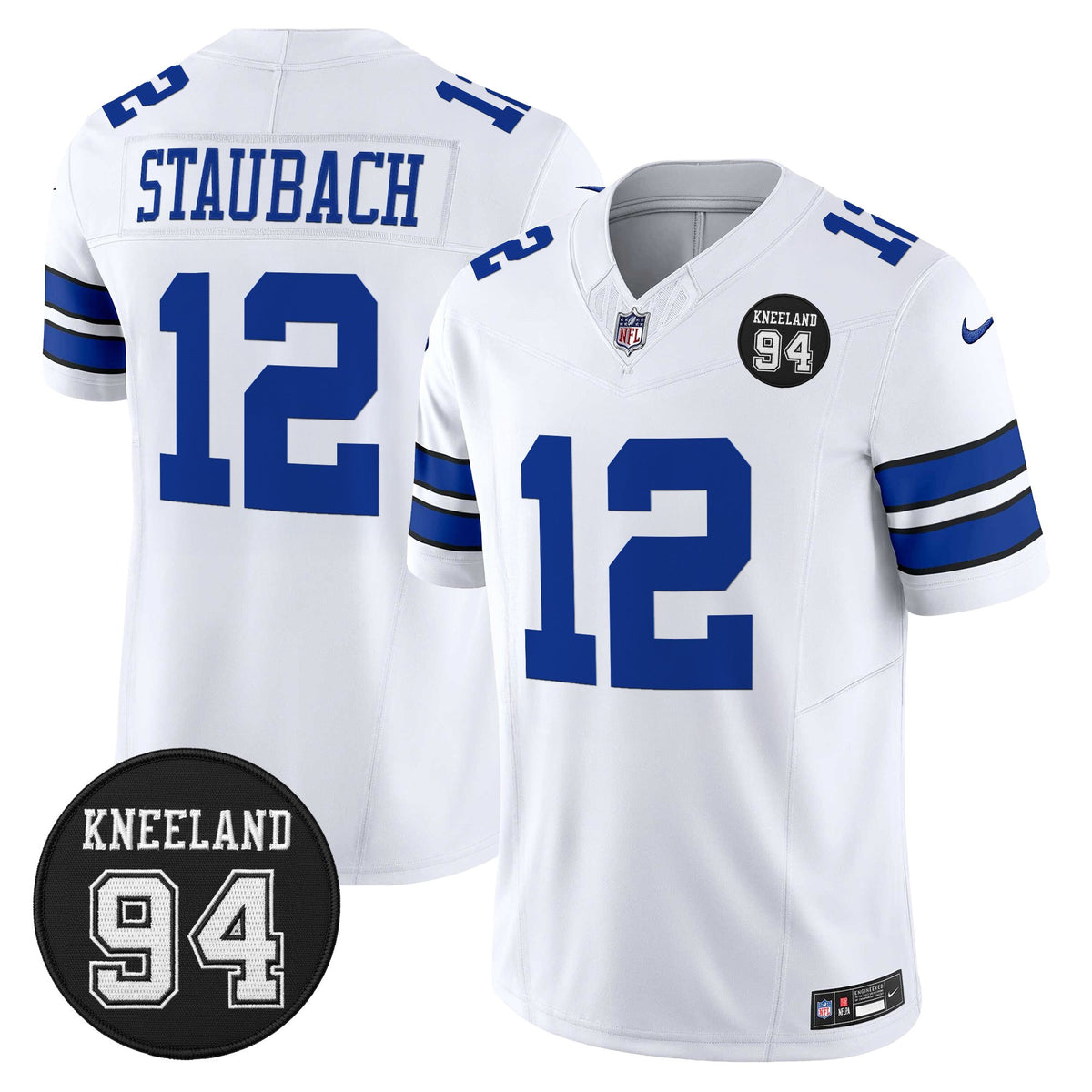 Men's Dallas Cowboys #94 Marshawn Kneeland Memorial Patch Vapor Limited Jersey - All Stitched