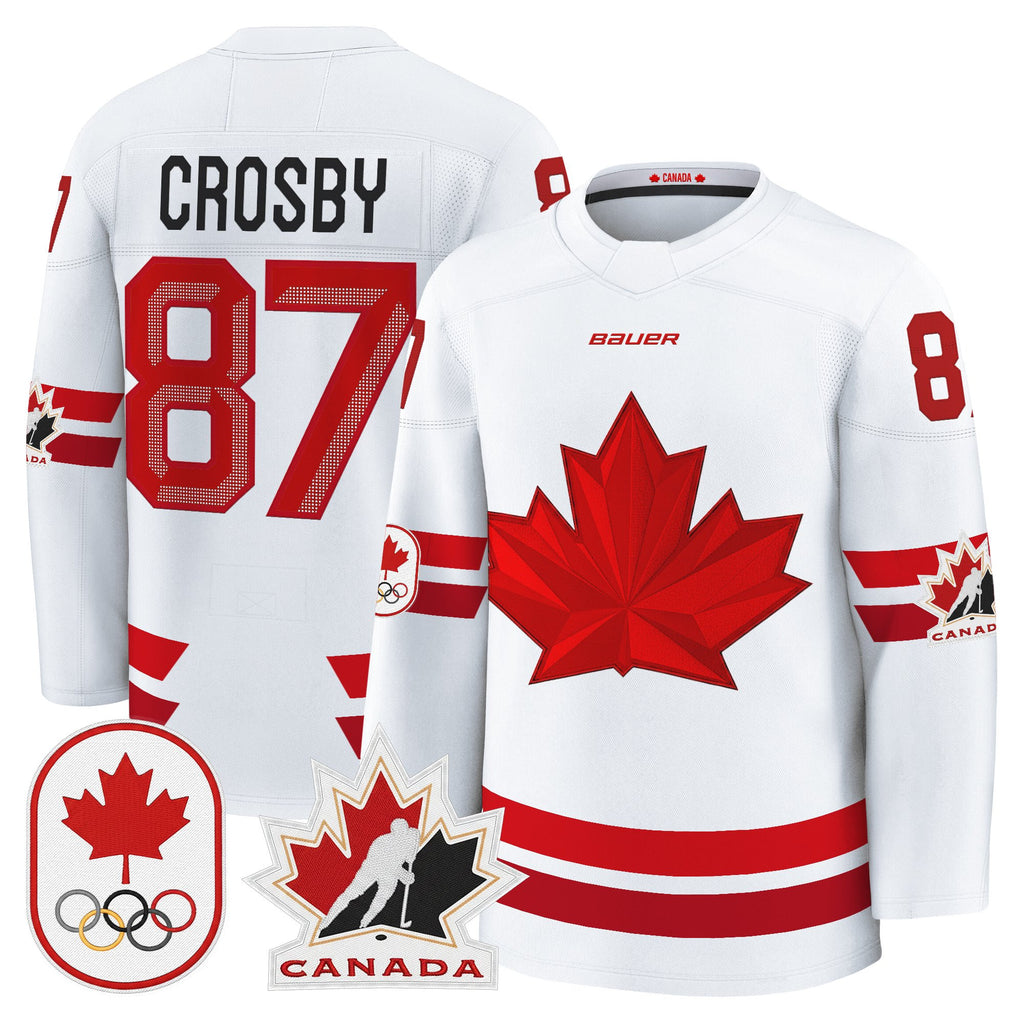 Men's 2026 Canada Olympic Premium Hockey Jersey - All Stitched