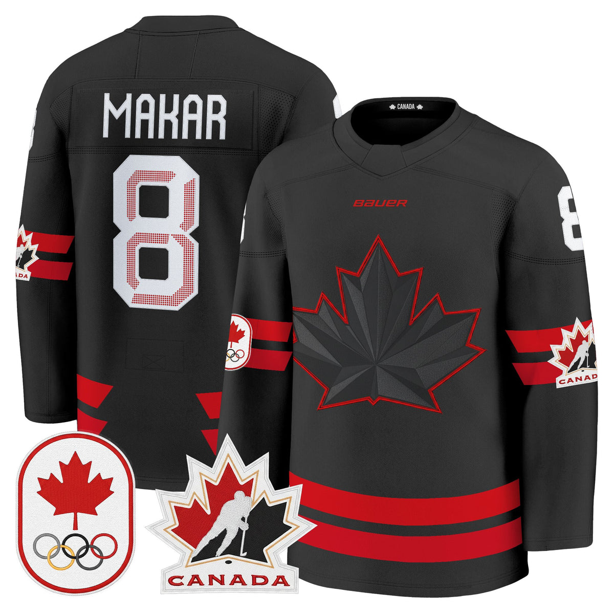Men's 2026 Canada Olympic Premium Hockey Jersey - All Stitched