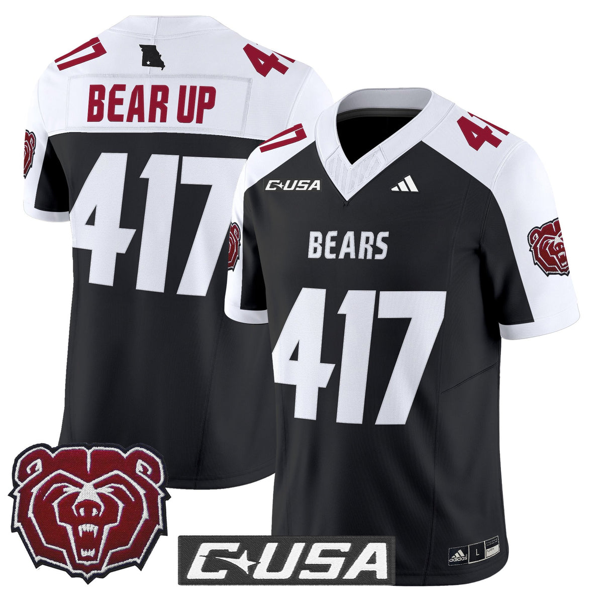 Men's Missouri State Bears 2025 Vapor Limited Jersey - All Stitched