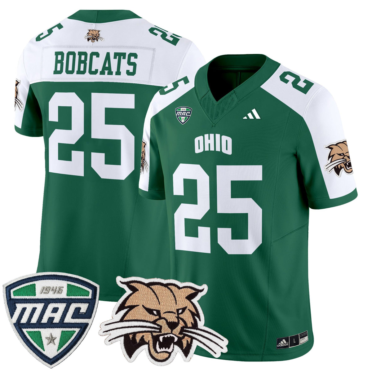 Men's Ohio Bobcats 2025 Vapor Limited Jersey - All Stitched