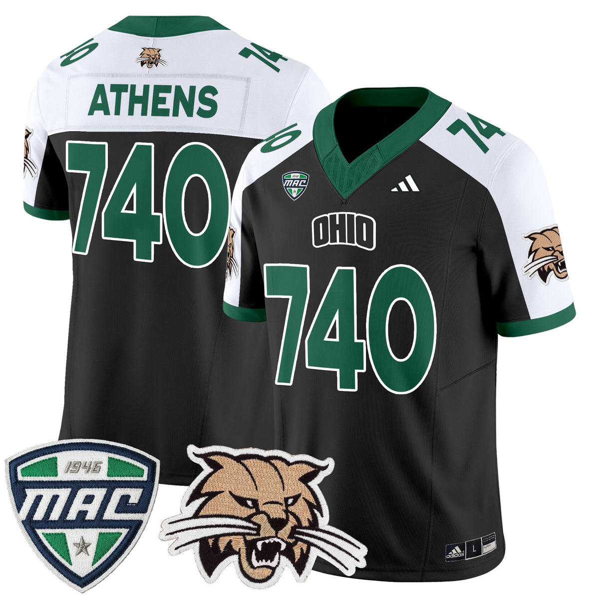 Men's Ohio Bobcats 2025 Vapor Limited Jersey - All Stitched