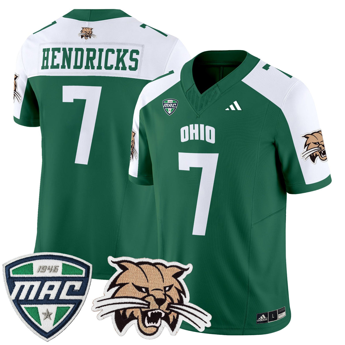 Men's Ohio Bobcats 2025 Vapor Limited Jersey - All Stitched