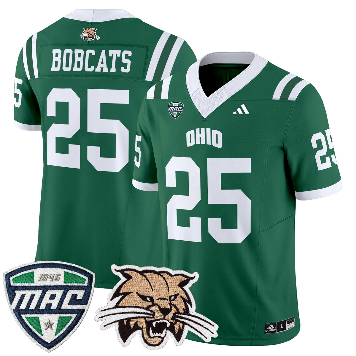 Men's Ohio Bobcats 2025 Vapor Limited Jersey - All Stitched