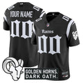 Los Angeles Rams 'Gothic Horns Reforged Edition' Vapor Limited Custom Jersey - All Stitched