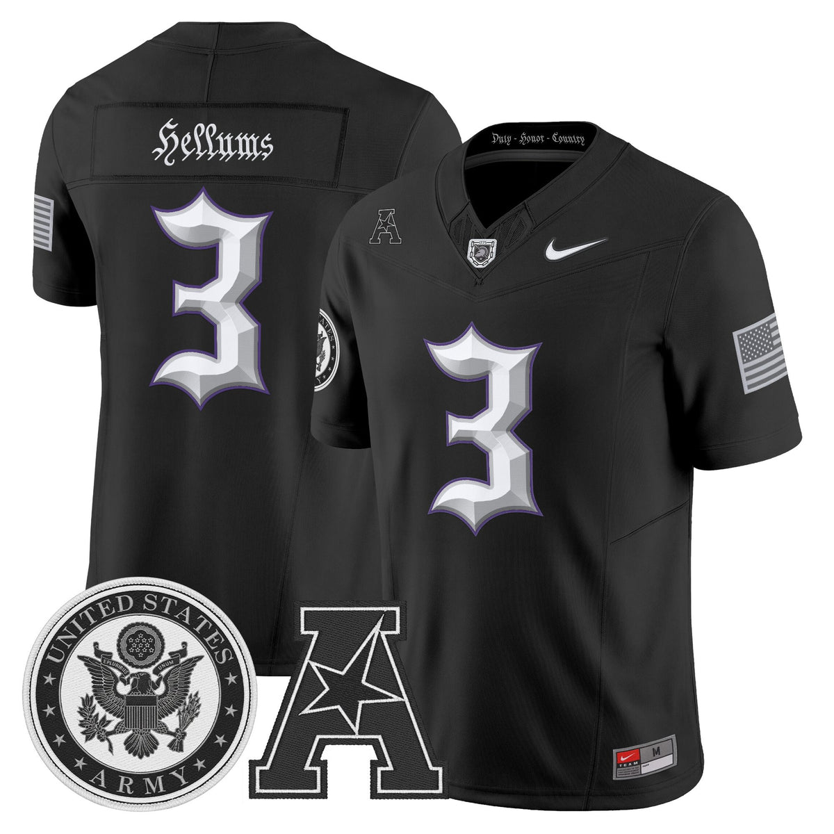 Men's Army Black Knights Honoring 250 Years Of Service And Sacrifice Vapor Limited Jersey - All Stitched