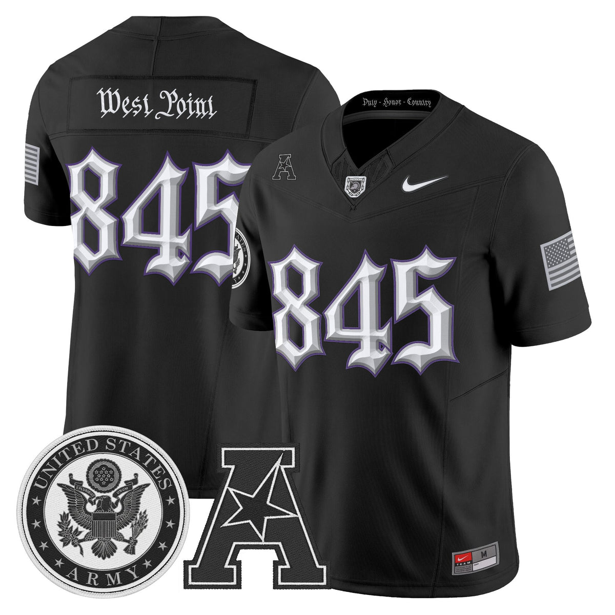 Men's Army Black Knights Honoring 250 Years Of Service And Sacrifice Vapor Limited Jersey - All Stitched