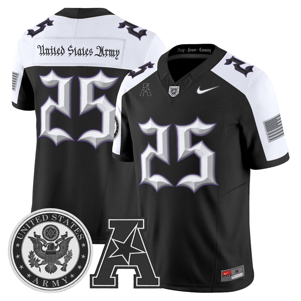 Men's Army Black Knights Honoring 250 Years Of Service And Sacrifice Vapor Limited Jersey - All Stitched