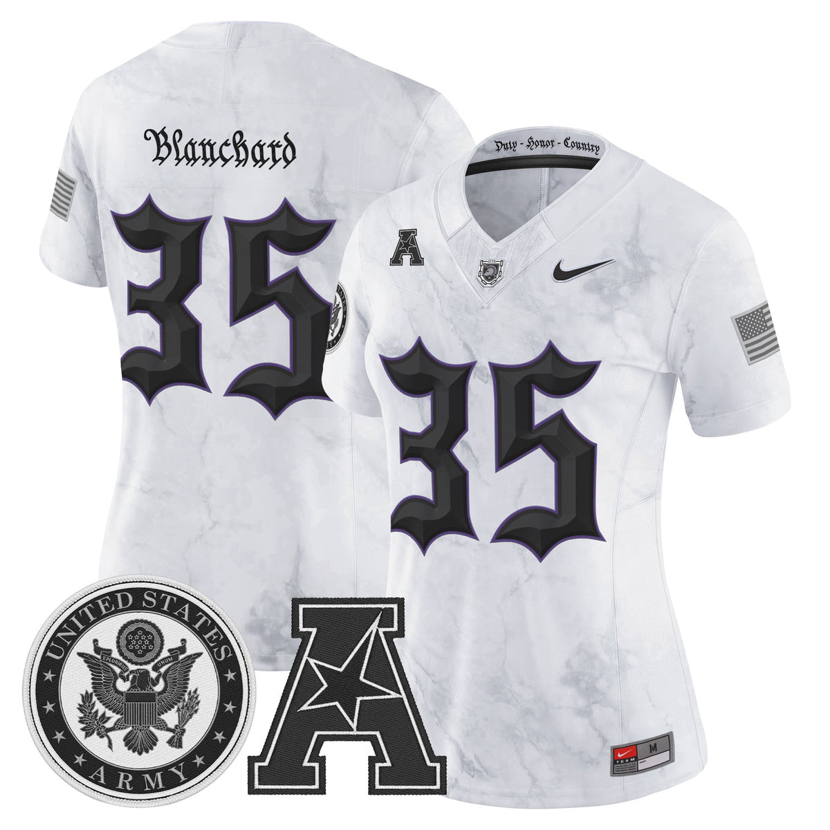 Women's Army Black Knights Honoring 250 Years Of Service And Sacrifice Vapor Limited Jersey - All Stitched