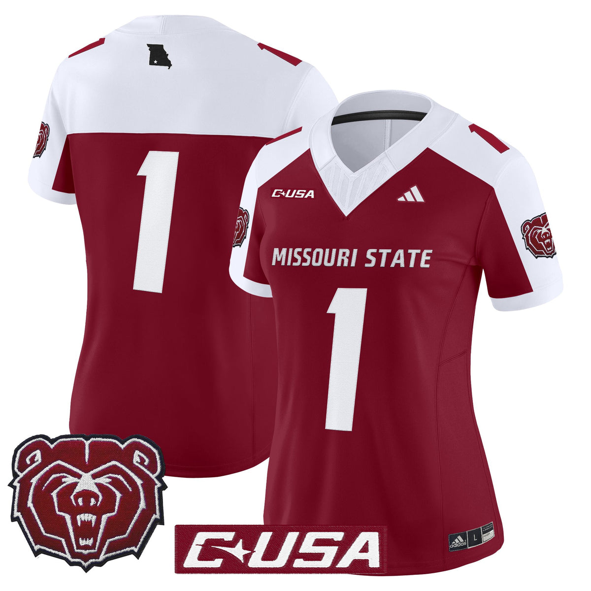 Women's Missouri State Bears 2025 Vapor Limited Jersey - All Stitched