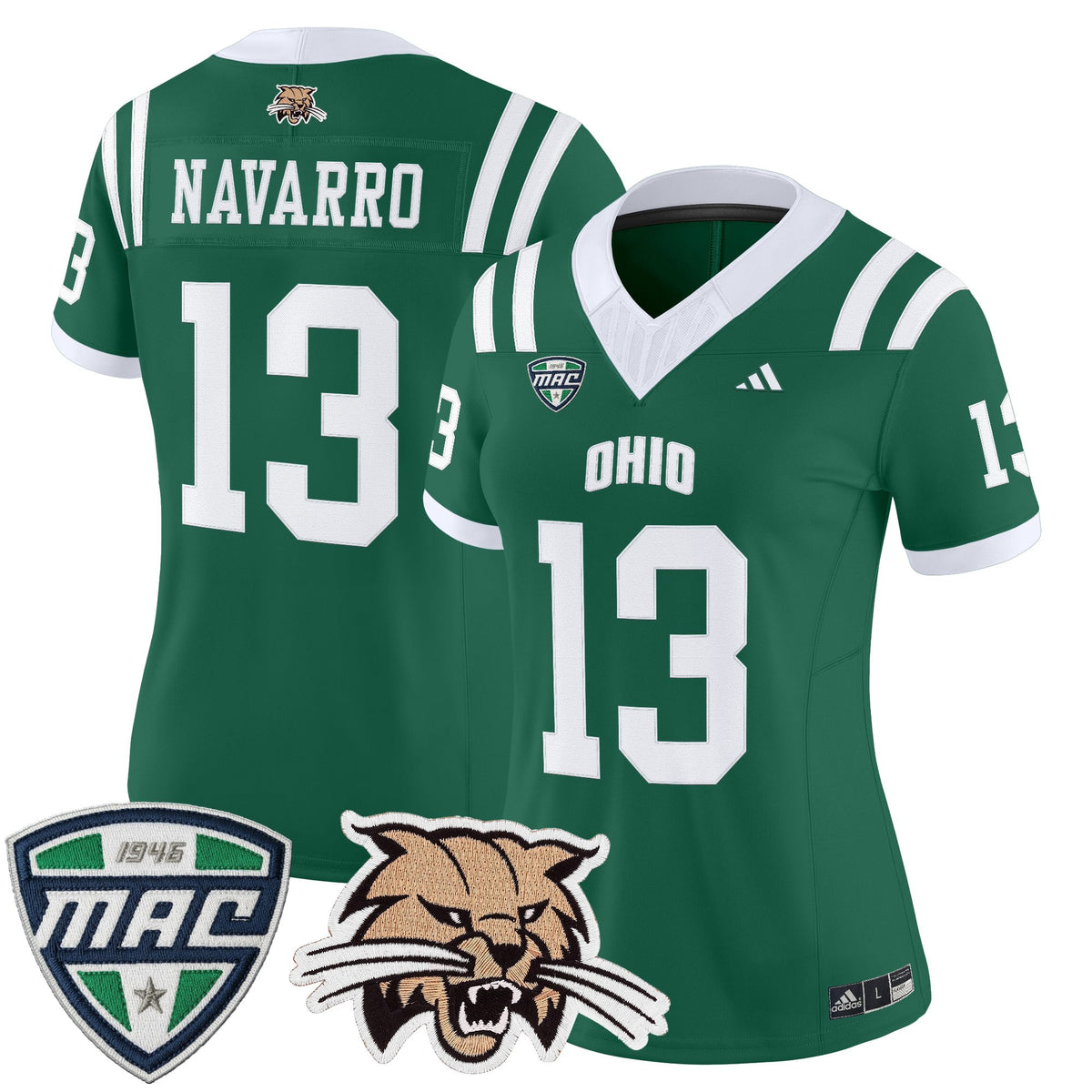 Women's Ohio Bobcats 2025 Vapor Limited Jersey - All Stitched