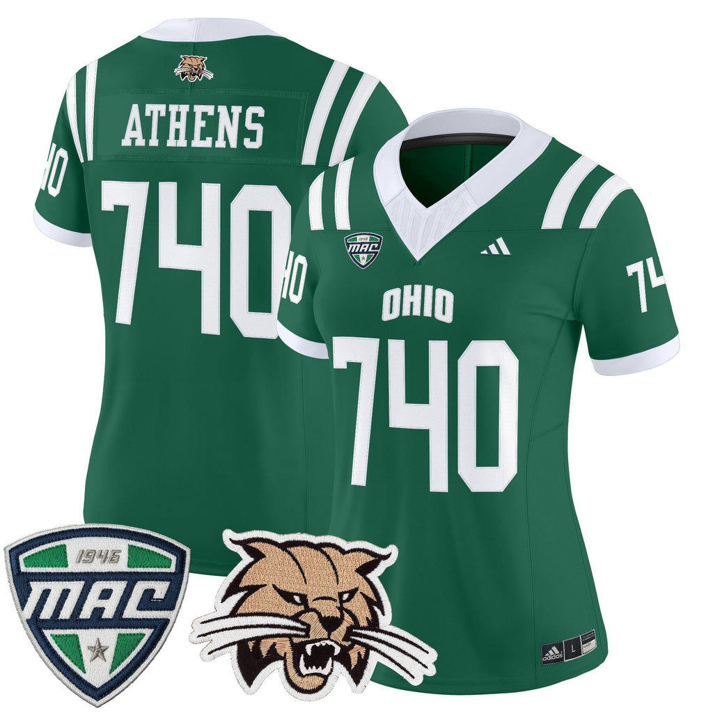 Women's Ohio Bobcats 2025 Vapor Limited Jersey - All Stitched