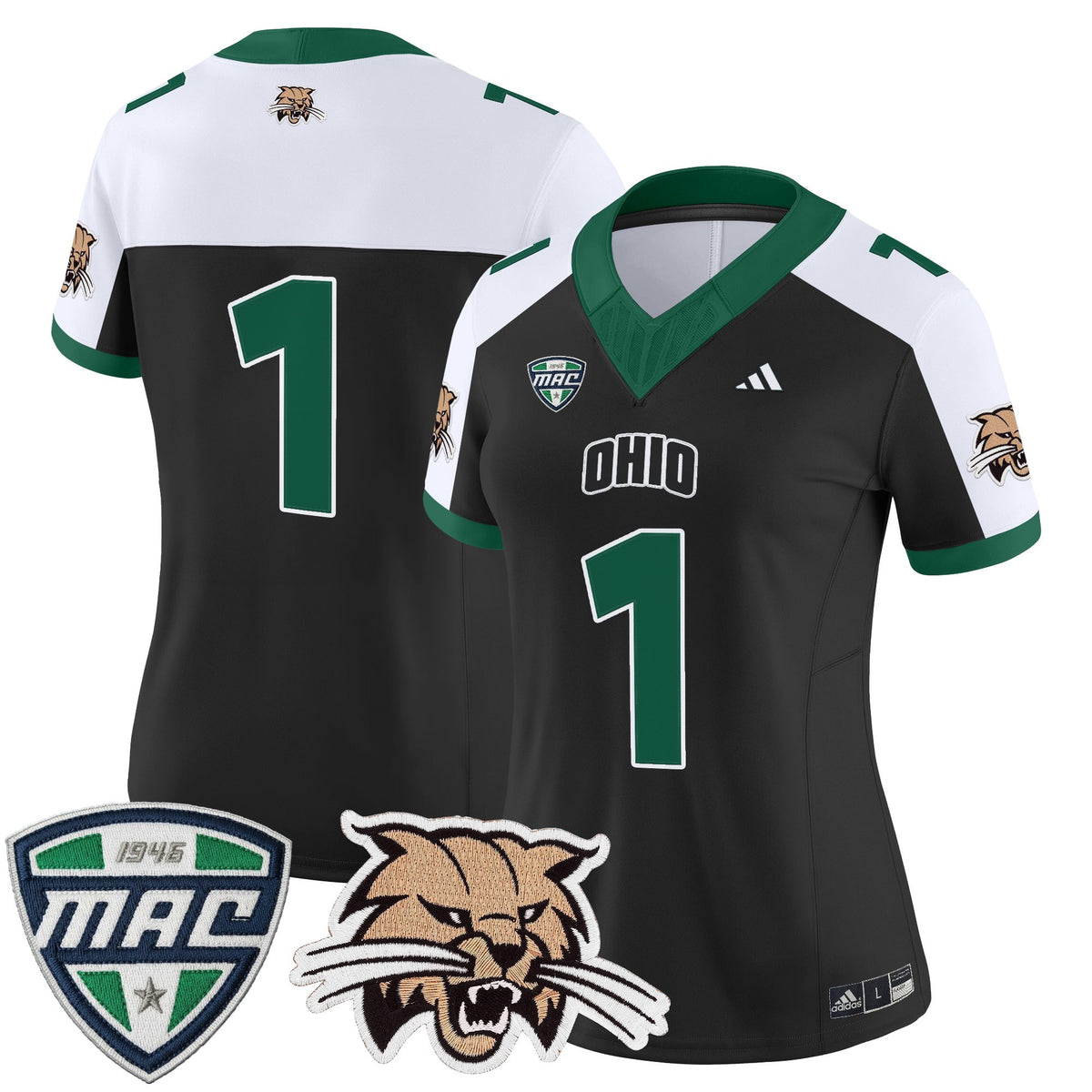 Women's Ohio Bobcats 2025 Vapor Limited Jersey - All Stitched