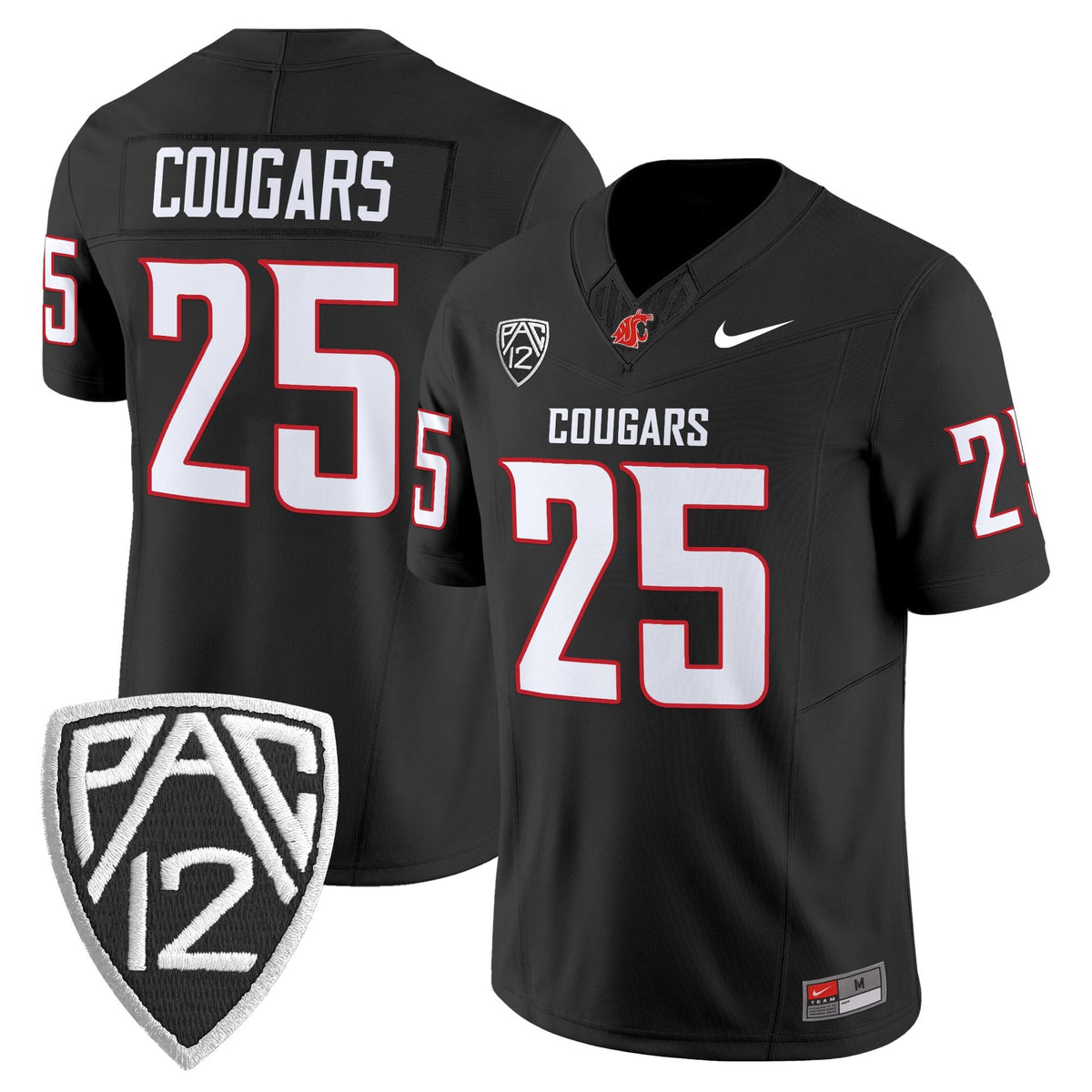 Men's Washington State Cougars 2025 Vapor Limited Jersey V2 - All Stitched