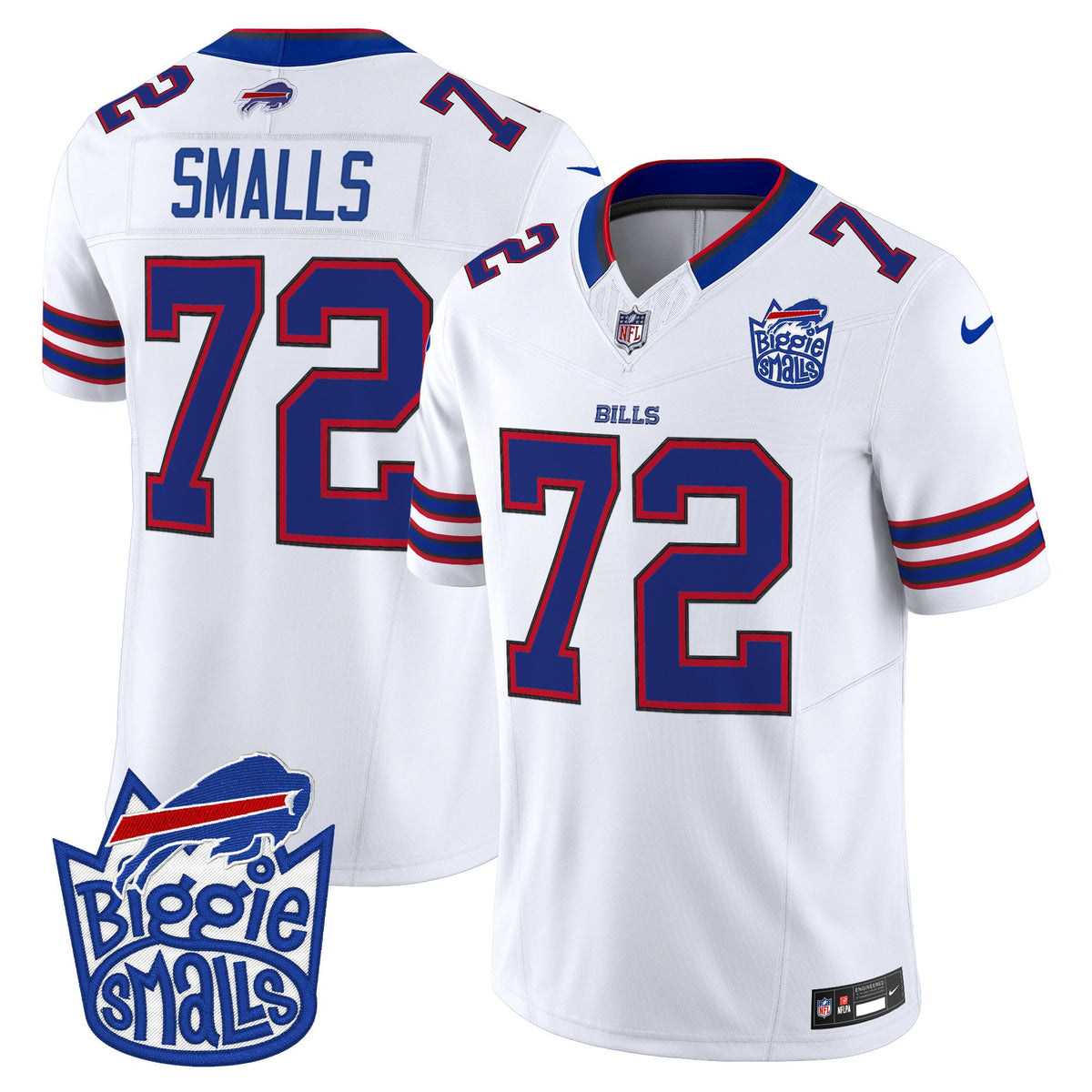 Men's Biggie Smalls × Buffalo Bills Vapor Limited Jersey - All stitched