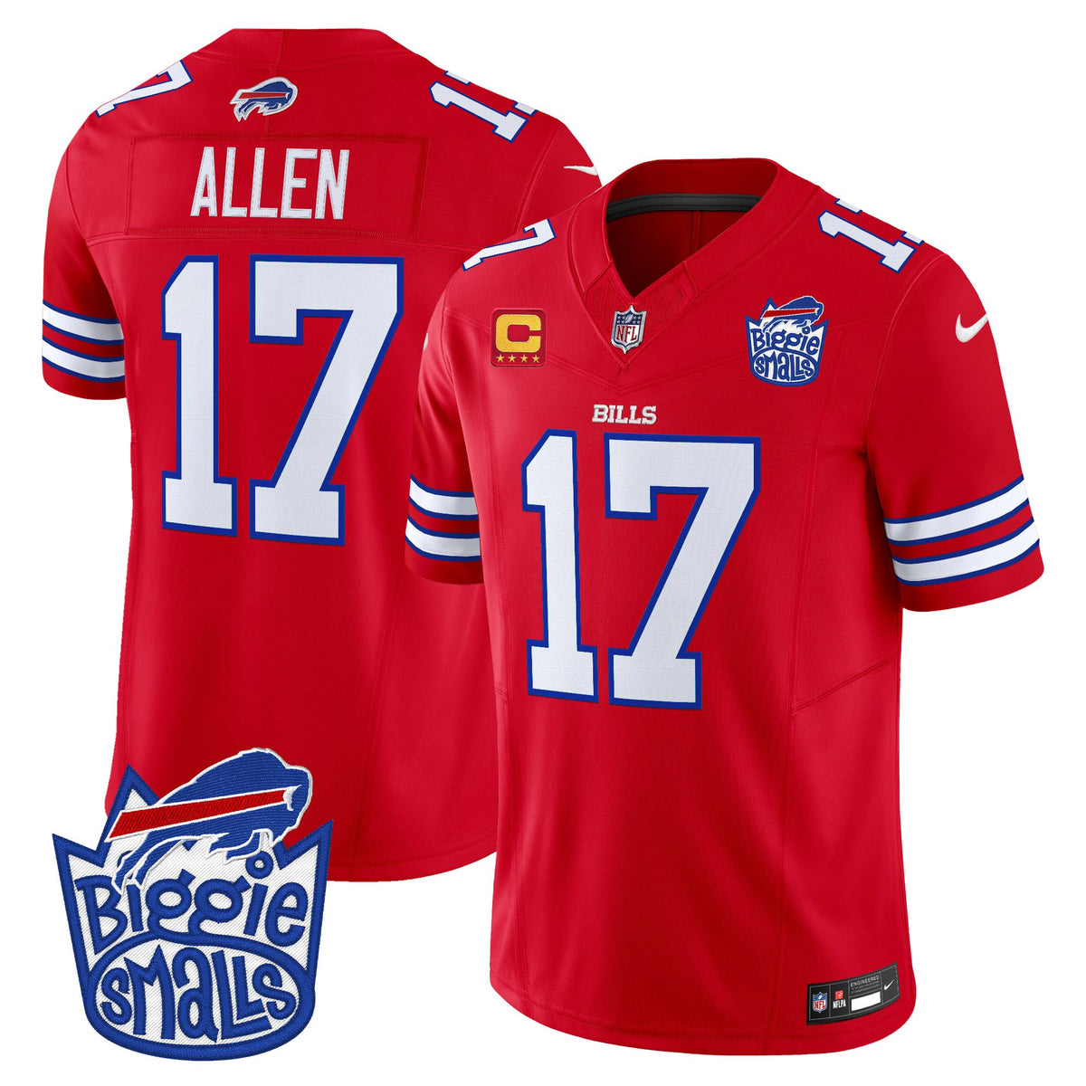 Men's Biggie Smalls × Buffalo Bills Vapor Limited Jersey - All stitched
