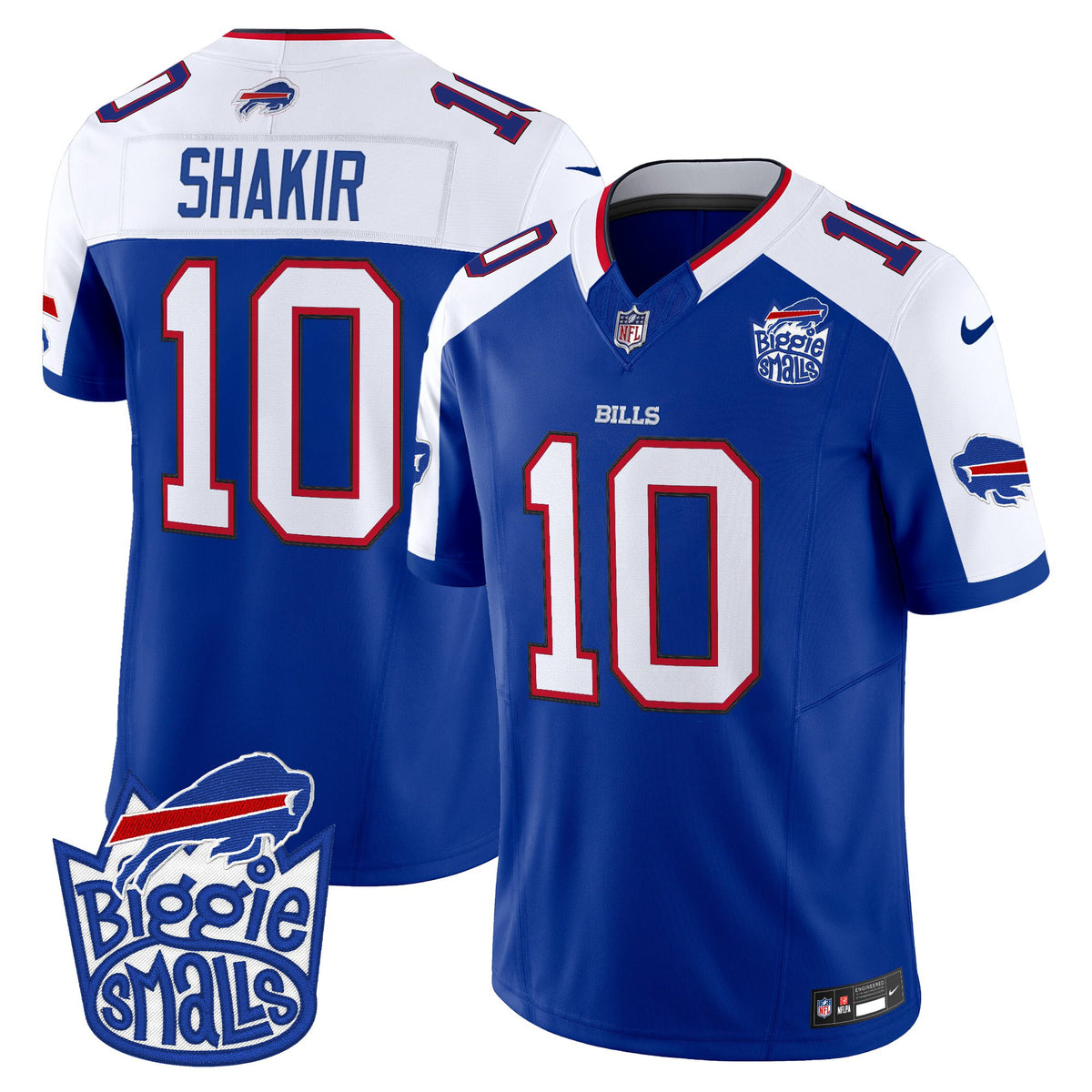 Men's Biggie Smalls × Buffalo Bills Vapor Limited Jersey - All stitched
