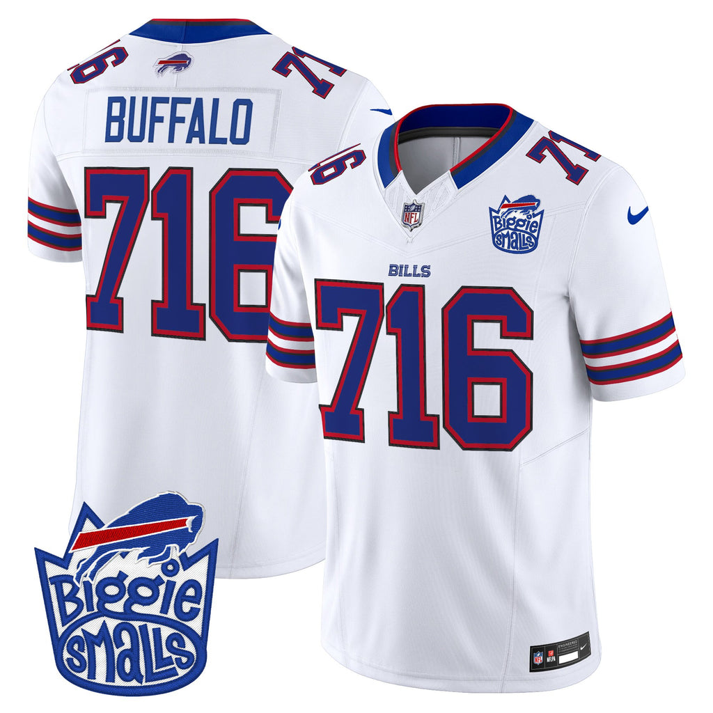 Men's Biggie Smalls × Buffalo Bills Vapor Limited Jersey - All stitched