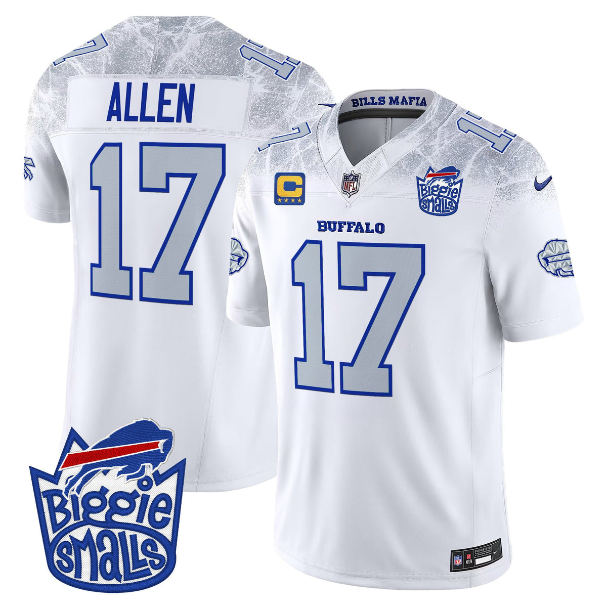 Men's Biggie Smalls × Buffalo Bills Vapor Limited Jersey - All stitched