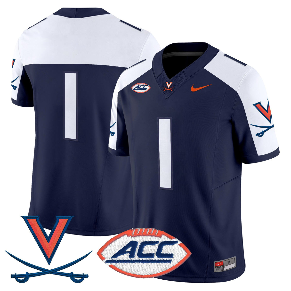 Men's Virginia Cavaliers 2025 Vapor Limited Jersey - All Stitched
