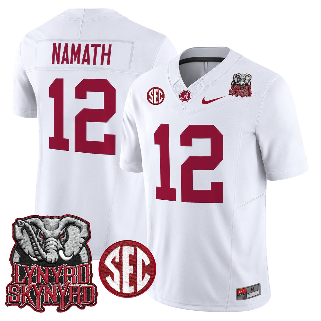 Men's Alabama Crimson Tide x Lynyrd Skynyrd Vapor Limited Jersey - Alabama Map - All Stitched