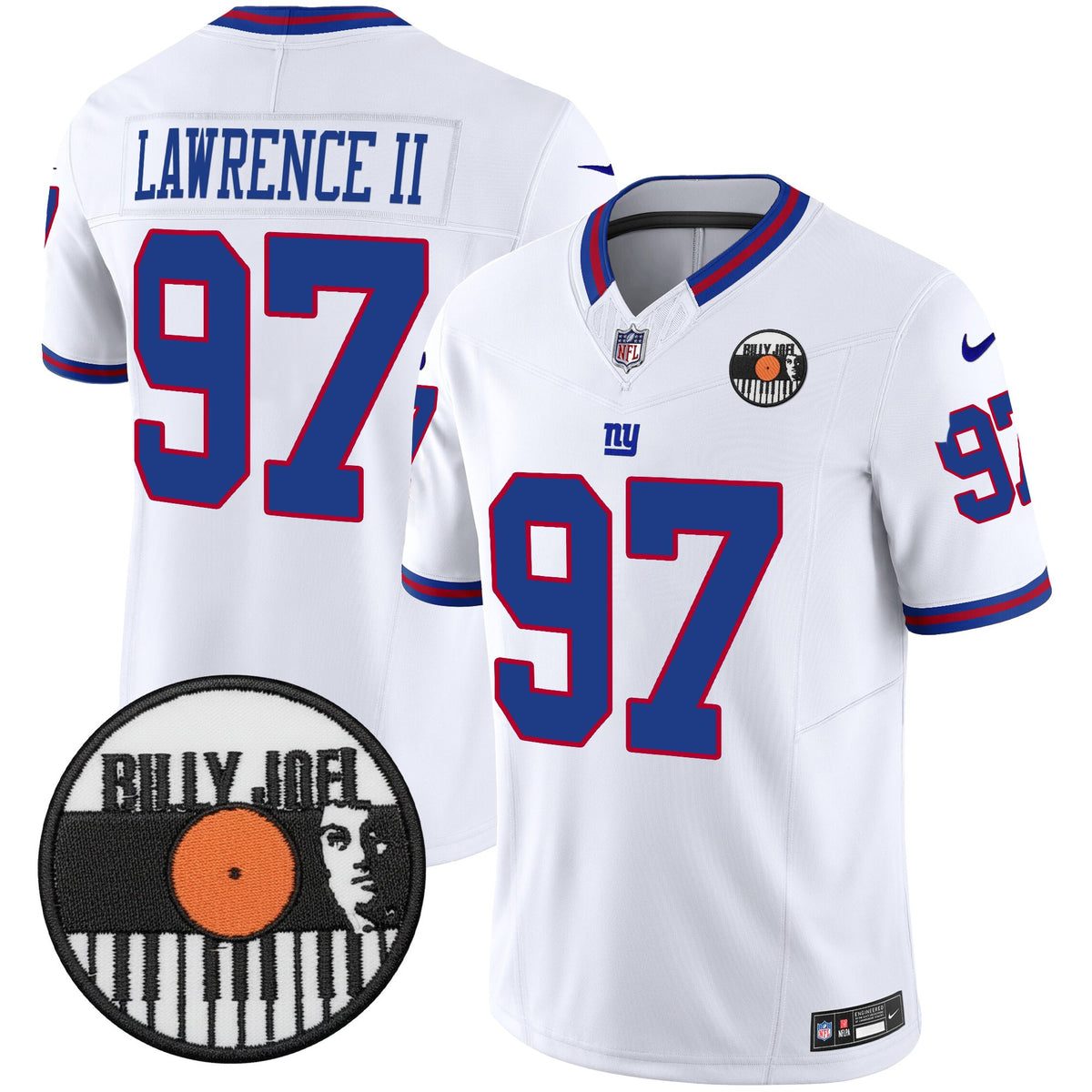 Men's Billy Joel × New York Giants Vapor Limited Jersey - All stitched