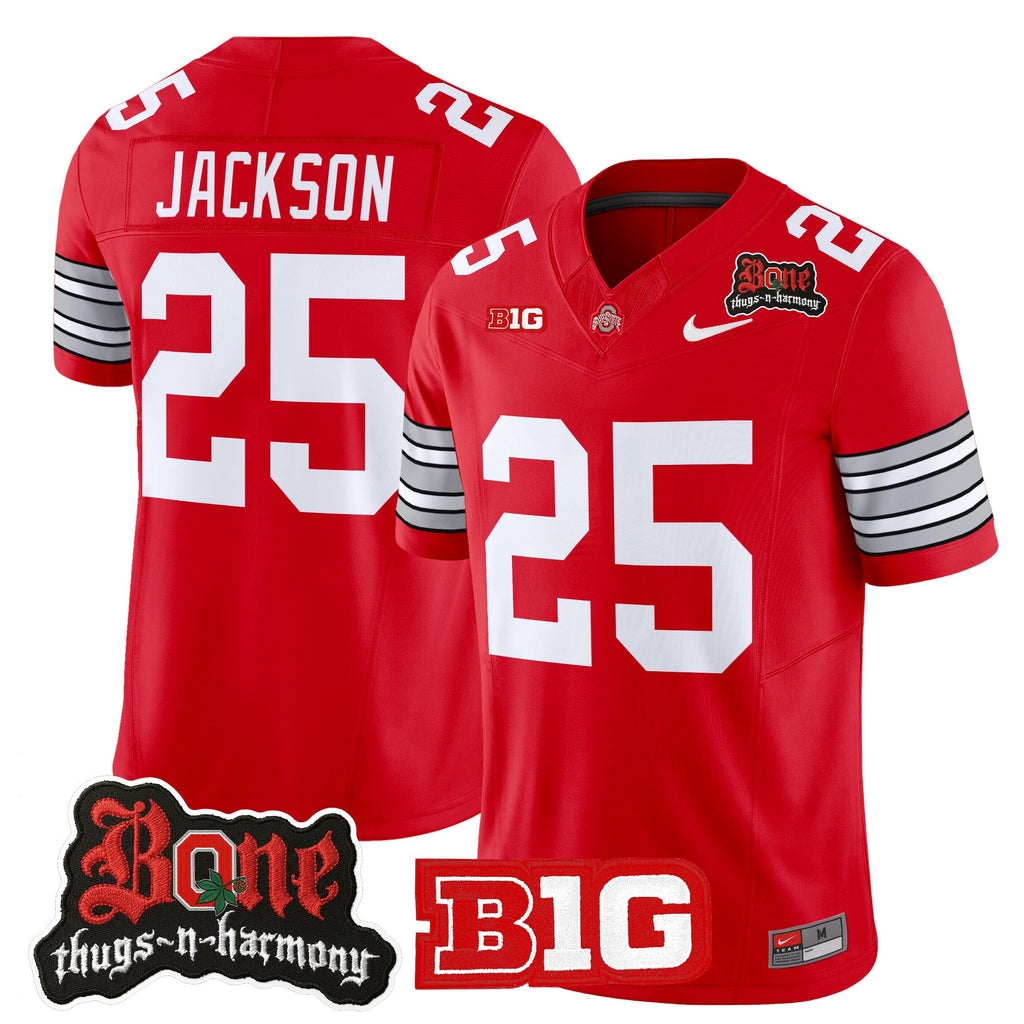 Men's Ohio State Buckeyes x Bone Thugs-N-Harmony Vapor Limited Jersey - Heritage Stripe Edition - All Stitched