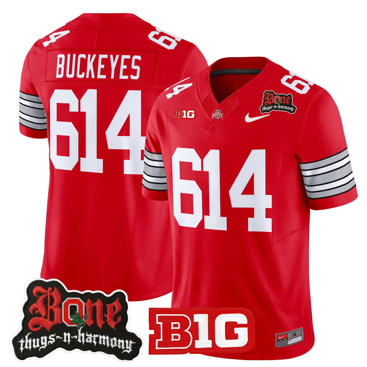Men's Ohio State Buckeyes x Bone Thugs-N-Harmony Vapor Limited Jersey - Heritage Stripe Edition - All Stitched