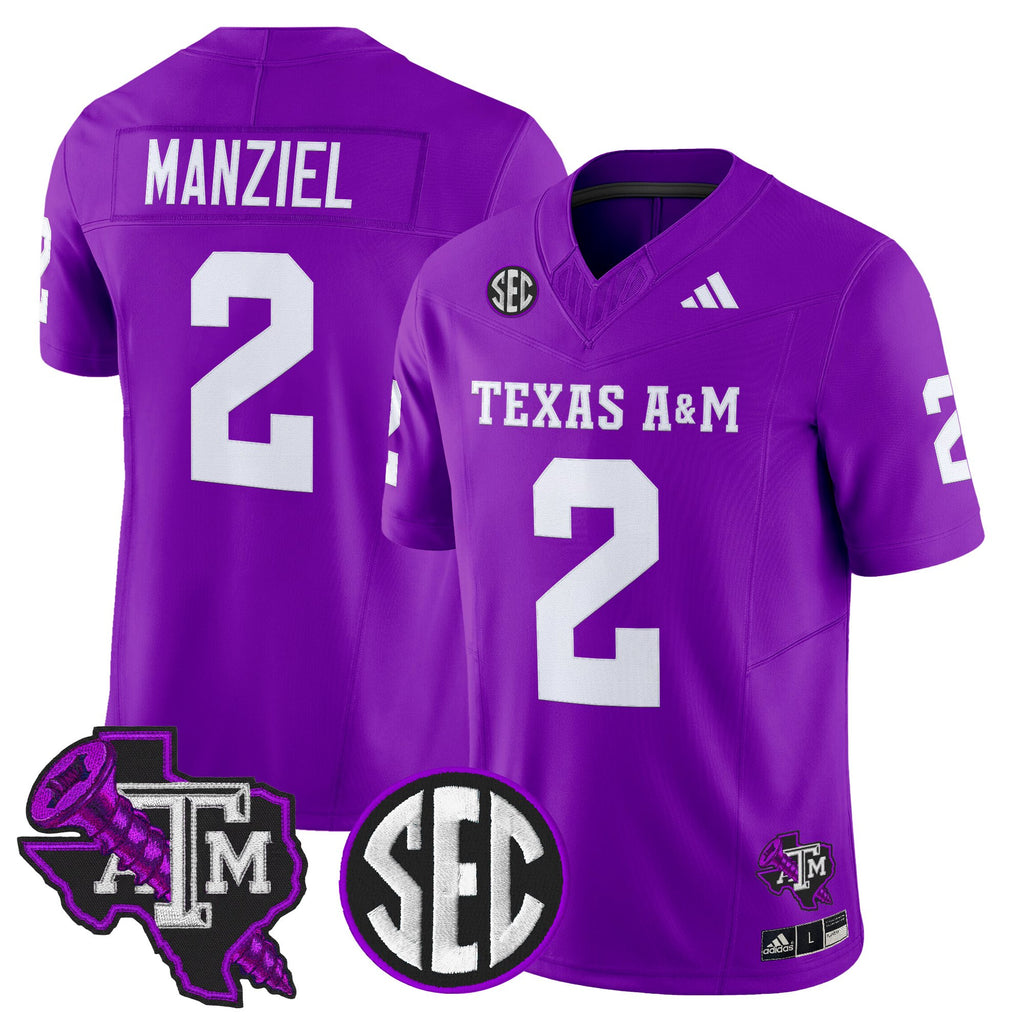 Men's Texas A&M Aggies DJ Screw Vapor Limited Jersey - All Stitched
