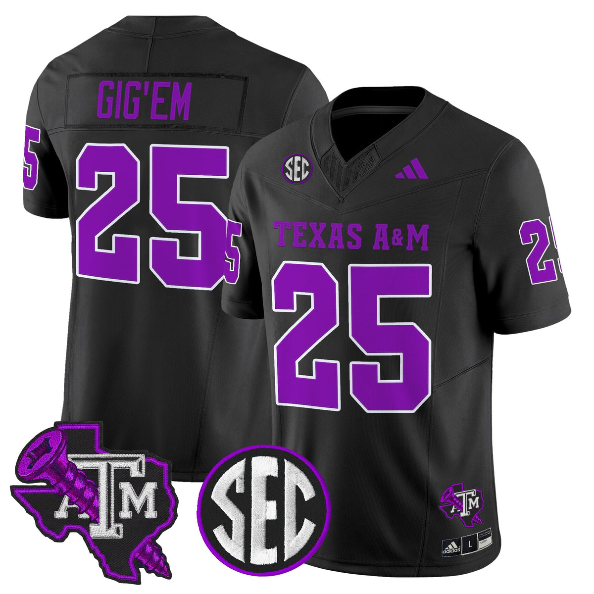 Men's Texas A&M Aggies DJ Screw Vapor Limited Jersey - All Stitched