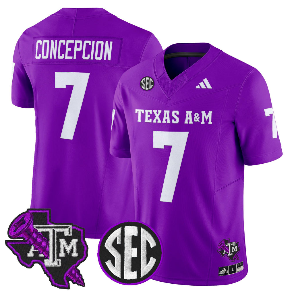 Men's Texas A&M Aggies DJ Screw Vapor Limited Jersey - All Stitched