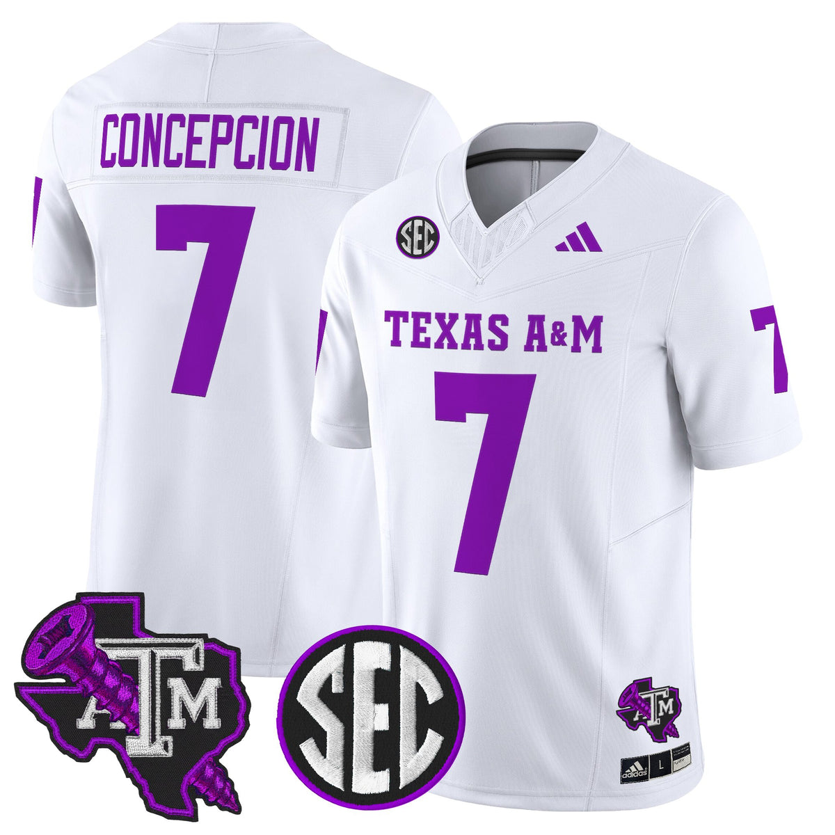 Men's Texas A&M Aggies DJ Screw Vapor Limited Jersey - All Stitched