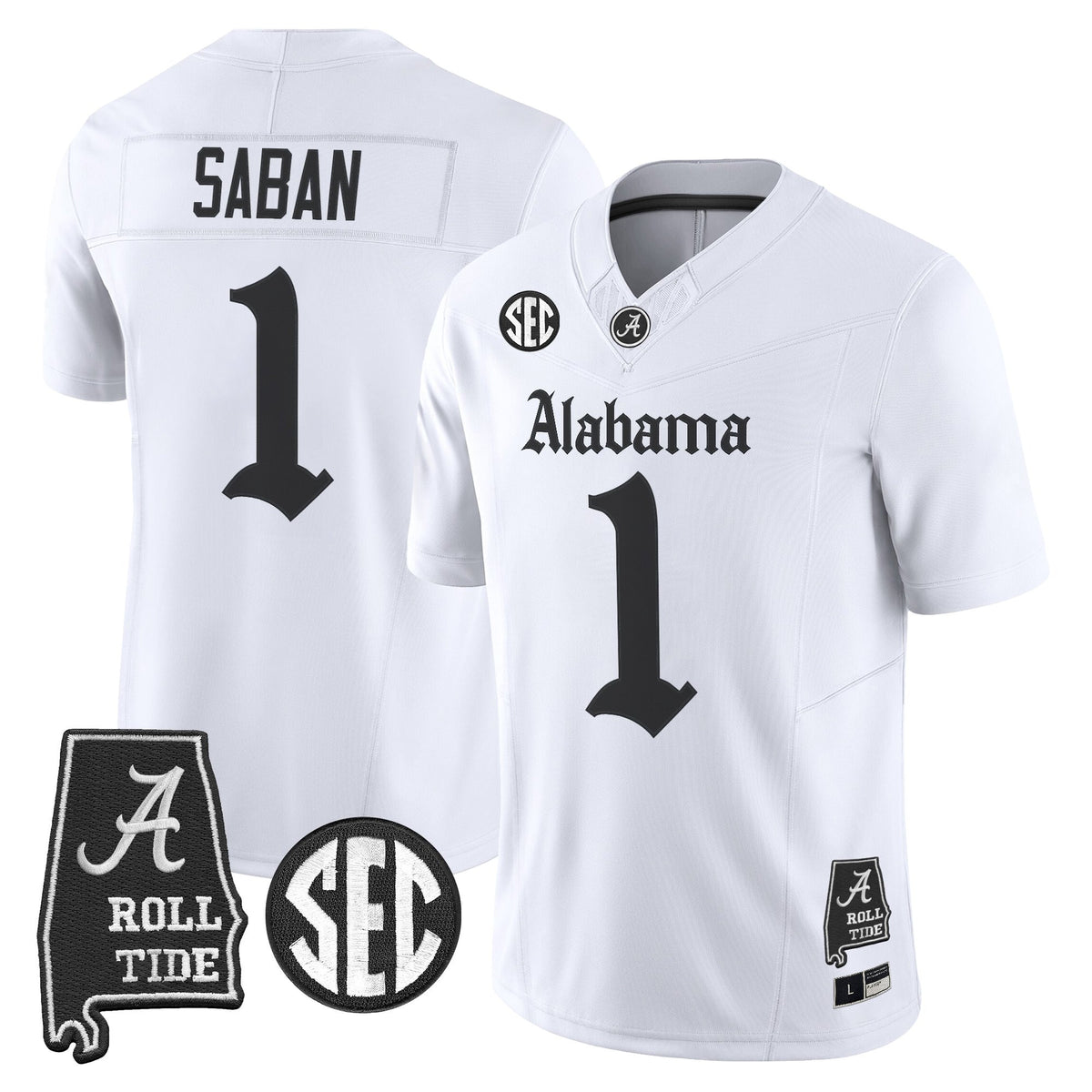 Men's Alabama Crimson Tide 'Gothic Edition' Vapor Limited Jersey - Alabama Map - All Stitched