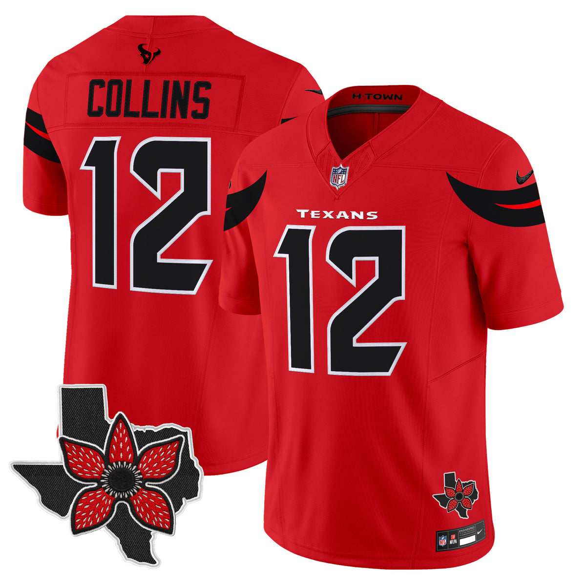 Men's Houston Texans 'Stranger Things Edition' Vapor Limited Jersey - All Stitched