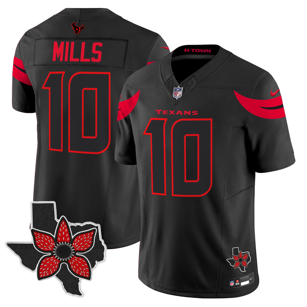 Men's Houston Texans 'Stranger Things Edition' Vapor Limited Jersey - All Stitched