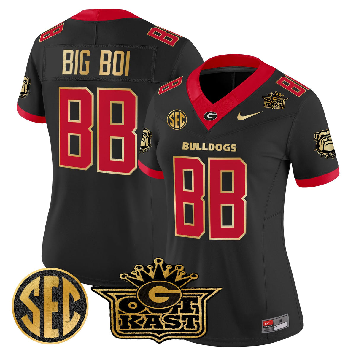 Women's Outkast x Georgia Bulldogs Vapor Limited Jersey - All stitched