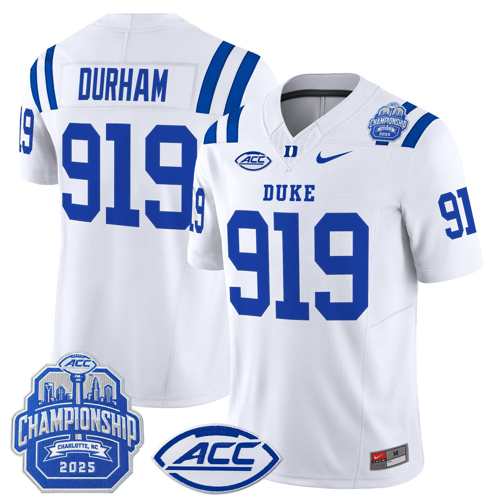 Men's Duke Blue Devils 2025 ACC Championship Vapor Limited Jersey - All Stitched