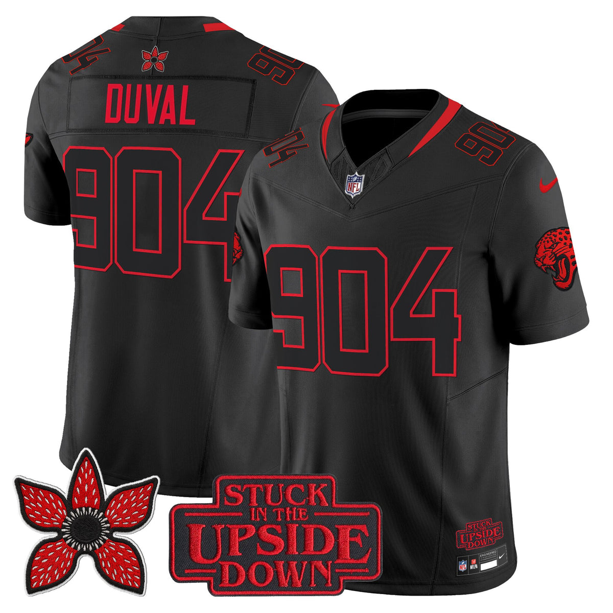 Jacksonville Jaguars 'Stranger Things Edition' Vapor Limited Jersey - All Stitched