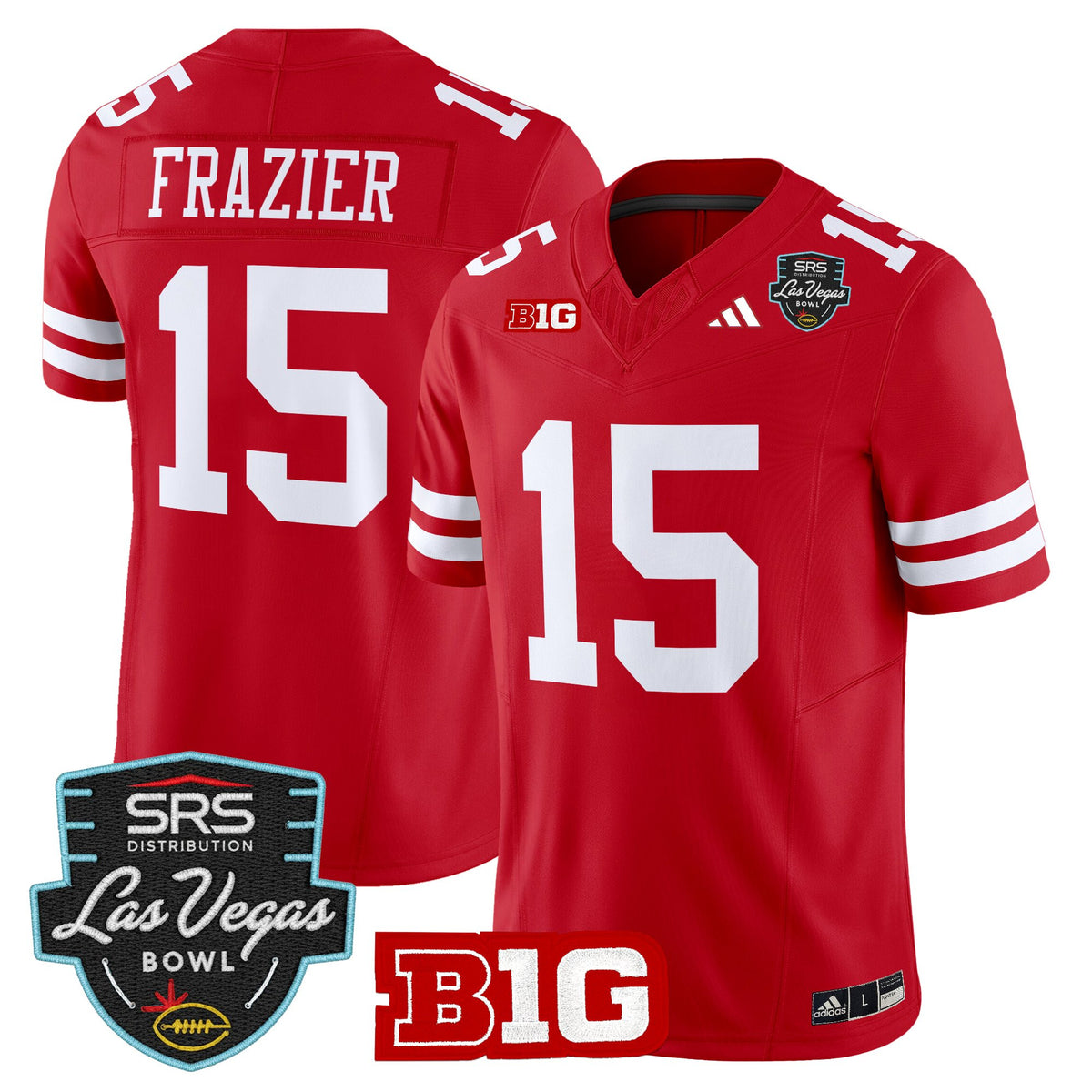 Men's Nebraska Cornhuskers 2025 Las Vegas Bowl Vapor Limited Jersey - All Stitched
