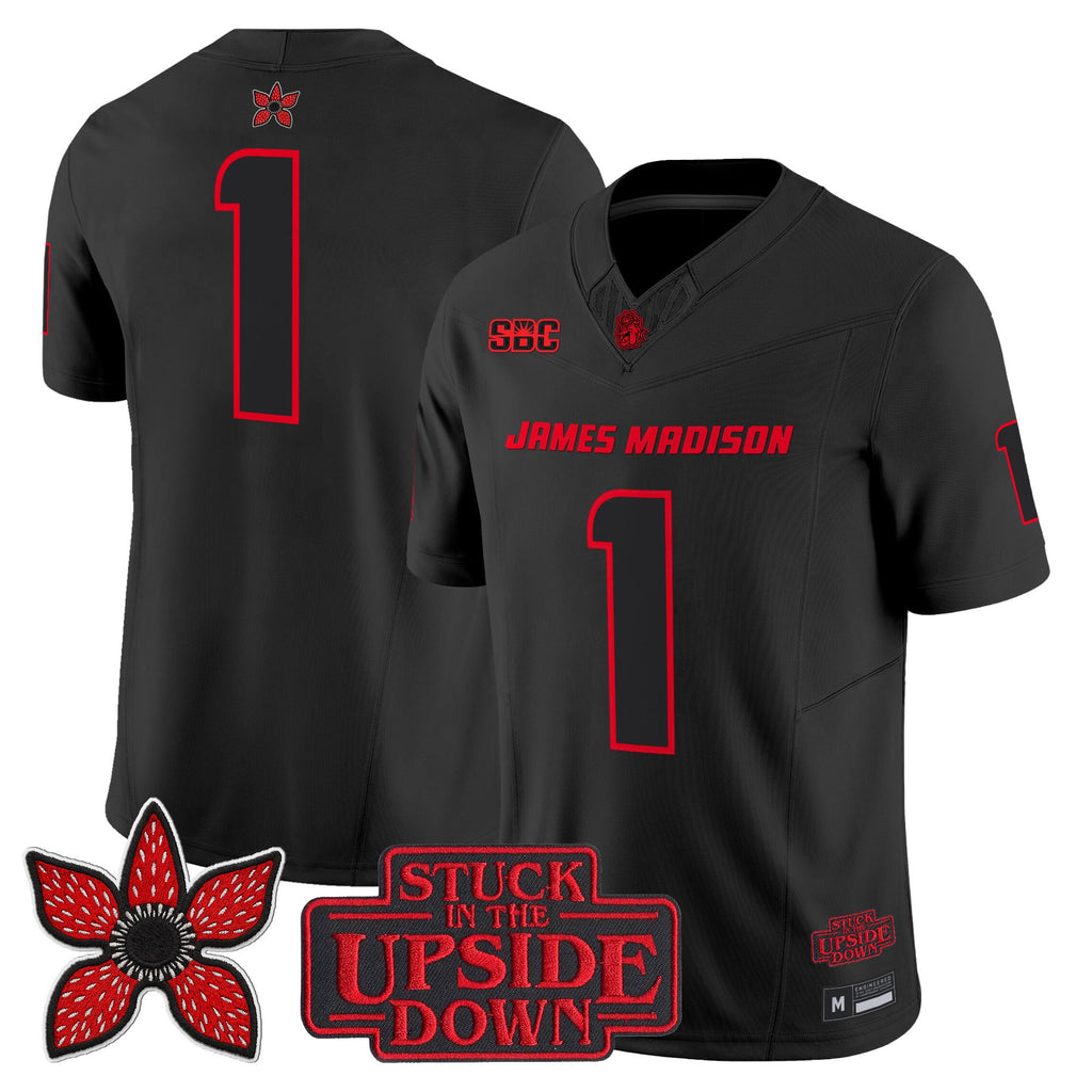 James Madison Dukes 'Stranger Things Edition' Vapor Limited Jersey - All Stitched