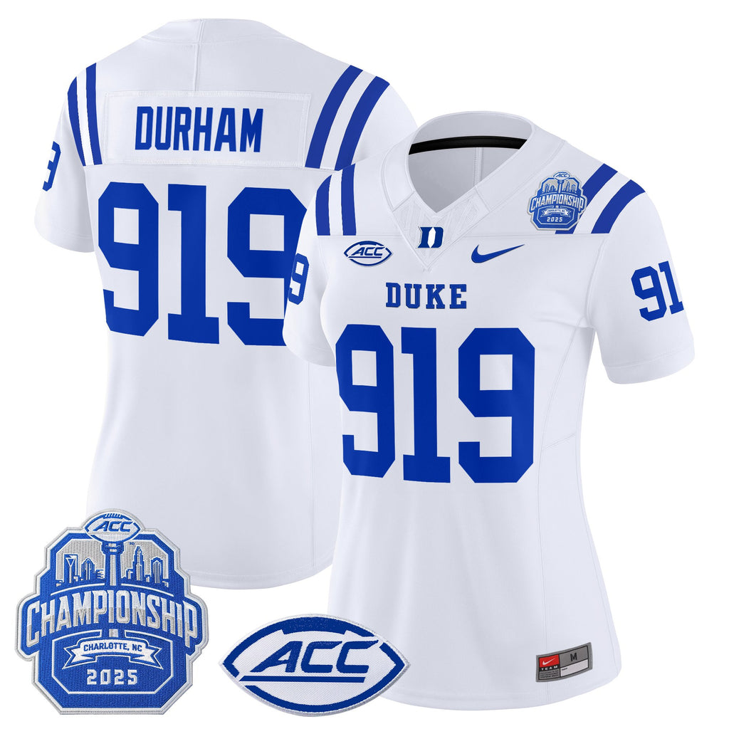 Women's Duke Blue Devils 2025 ACC Championship Vapor Limited Jersey - All Stitched