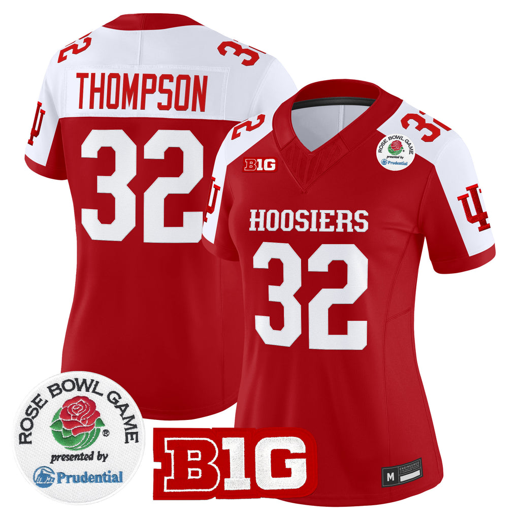 Women's Indiana Hoosiers 2026 Rose Bowl Vapor Limited Jersey - All Stitched