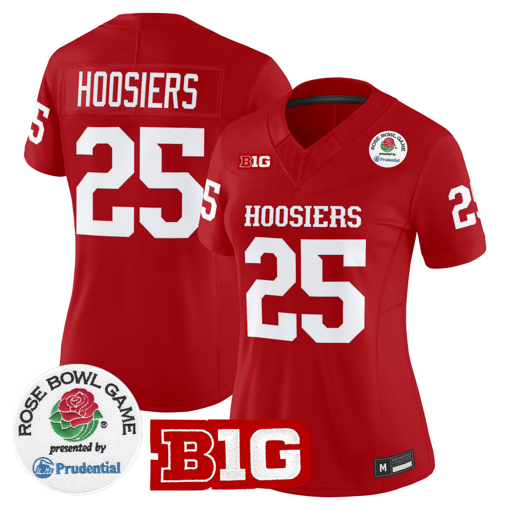 Women's Indiana Hoosiers 2026 Rose Bowl Vapor Limited Jersey - All Stitched