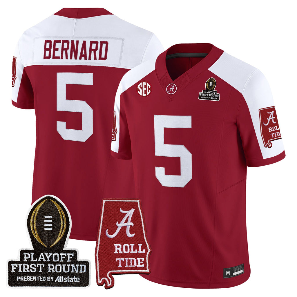 Men's Alabama Crimson Tide 2025 Playoff First Round Vapor Limited Jersey - All Stitched