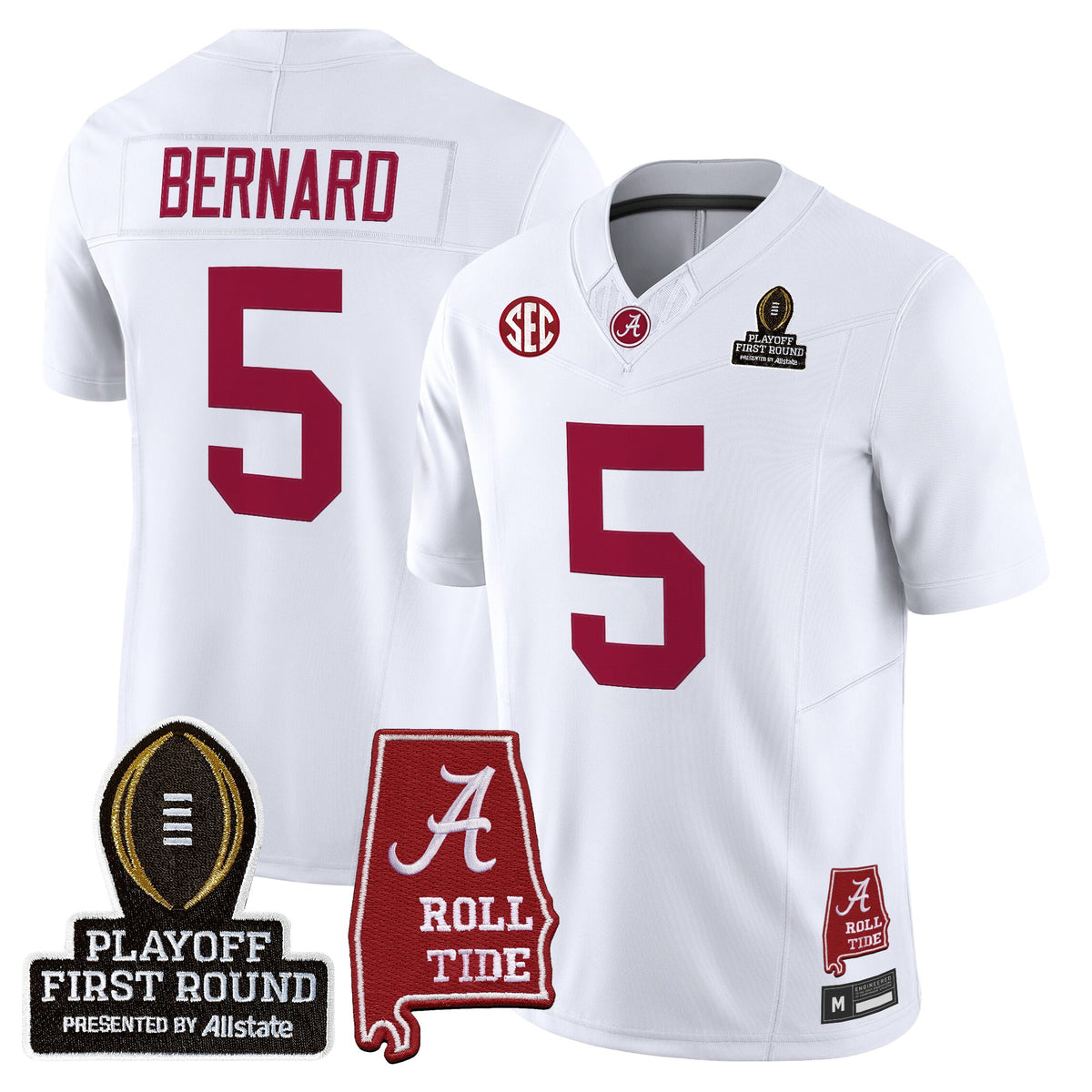 Men's Alabama Crimson Tide 2025 Playoff First Round Vapor Limited Jersey - All Stitched