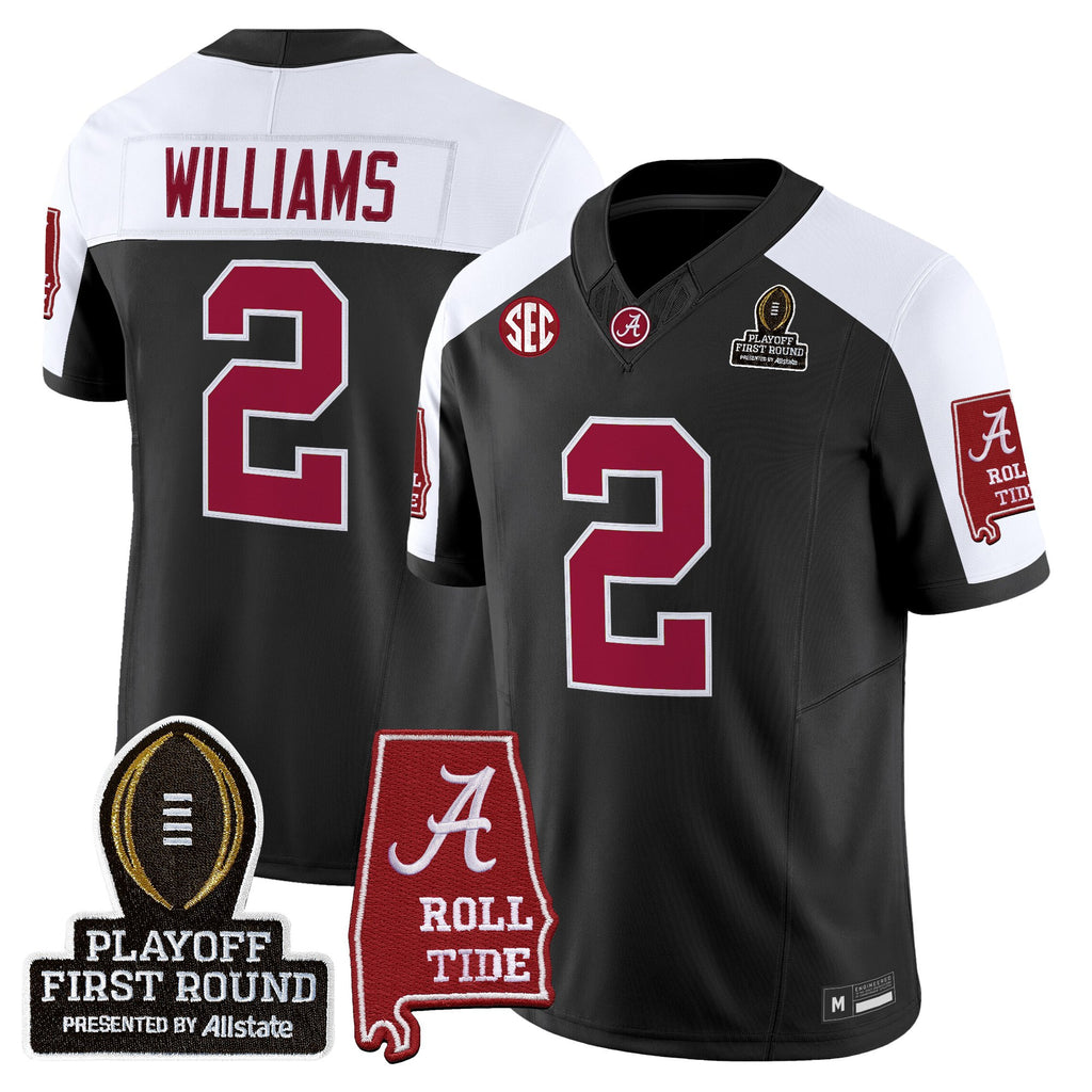Men's Alabama Crimson Tide 2025 Playoff First Round Vapor Limited Jersey - All Stitched