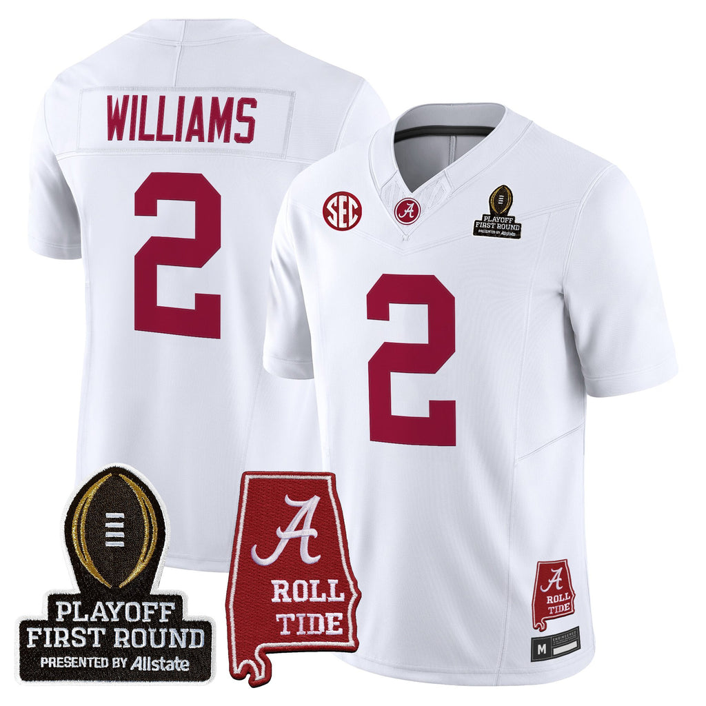 Men's Alabama Crimson Tide 2025 Playoff First Round Vapor Limited Jersey - All Stitched
