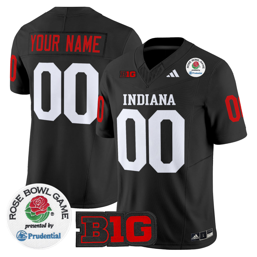 Indiana Hoosiers 2026 Rose Bowl Vapor Limited Custom Jersey V2 - All Stitched